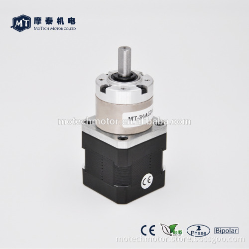Gear Ratio 27:1 Nema 17 Bipolar Stepper 3Nm 1.2A, Planetary Gearbox